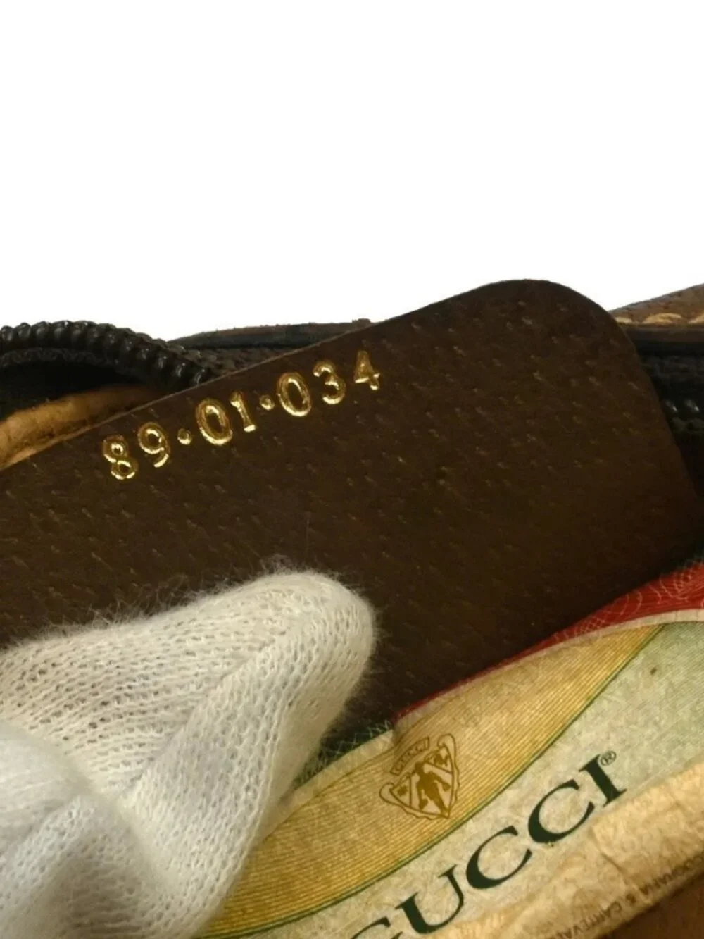 Gucci Beige Canvas GG Clutch Bag